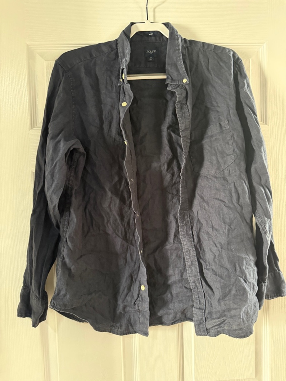J. Crew Men's Slate Button-Front Shirt
